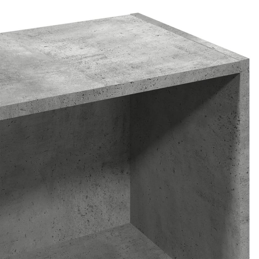 vidaXL Βιβλιοθήκη Γκρι Σκυροδέματος 57x28,5x141 εκ. Επεξεργ. Ξύλο