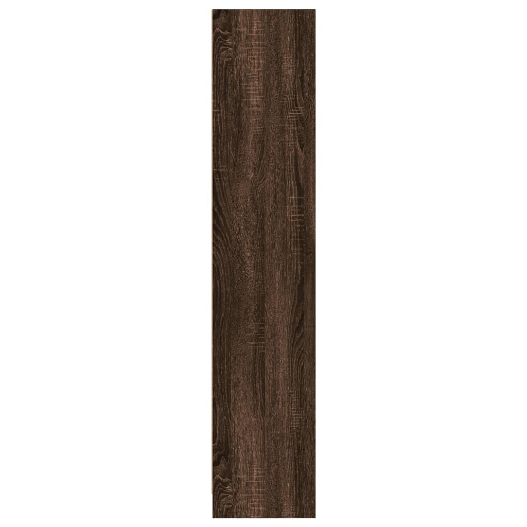 vidaXL Βιβλιοθήκη Καφέ Δρυς 57x28,5x141 εκ. από Επεξεργασμένο Ξύλο
