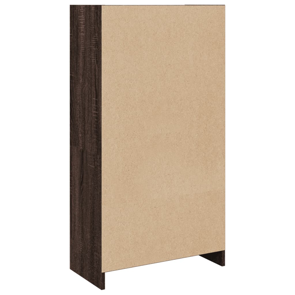 vidaXL Βιβλιοθήκη Καφέ Δρυς 57x28,5x107,5 εκ. από Επεξεργασμένο Ξύλο