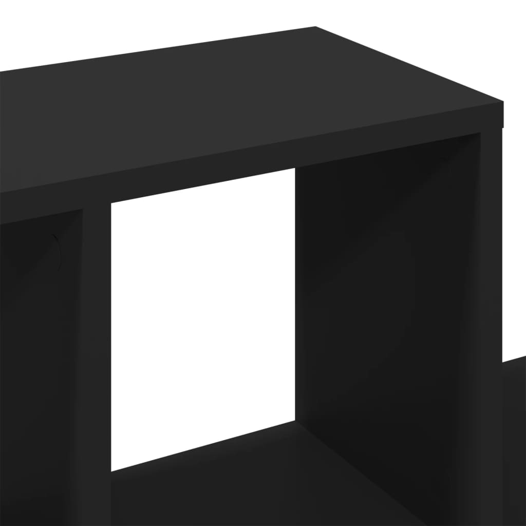 vidaXL Ράφι Τοίχου Μαύρη 100x20x53 εκ. από Επεξεργασμένο Ξύλο