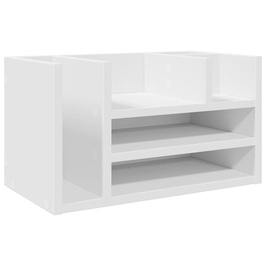 vidaXL Έπιπλο Οργάνωσης Γραφείου Λευκό 44,5x24x25 εκ. Επεξ. Ξύλο