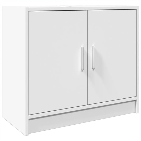 vidaXL Ντουλάπι Νιπτήρα Λευκό 63x29x55 εκ. Επεξ. Ξύλο