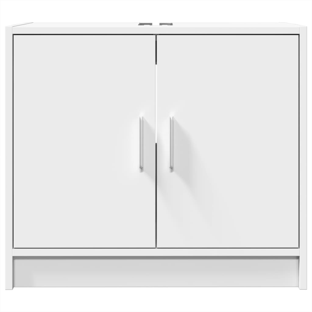 vidaXL Ντουλάπι Νιπτήρα Λευκό 63x29x55 εκ. Επεξ. Ξύλο