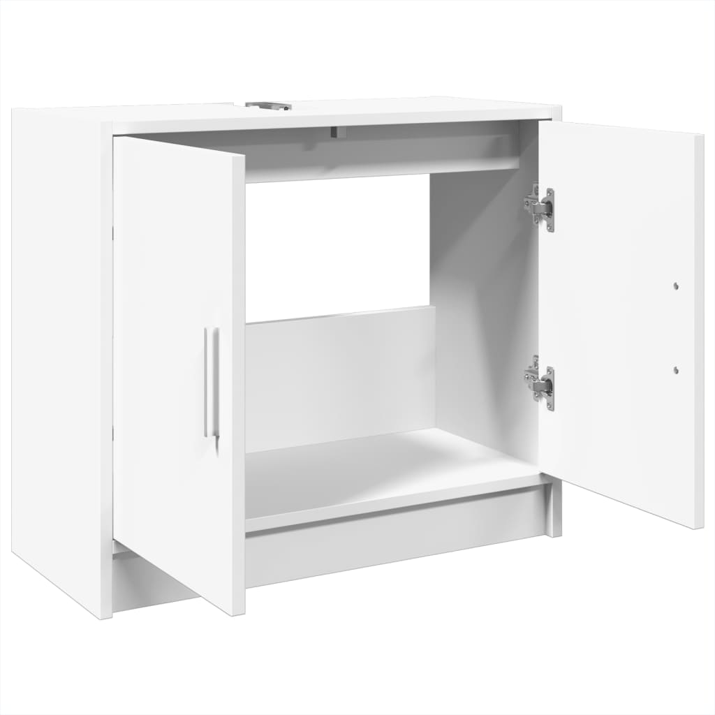 vidaXL Ντουλάπι Νιπτήρα Λευκό 63x29x55 εκ. Επεξ. Ξύλο