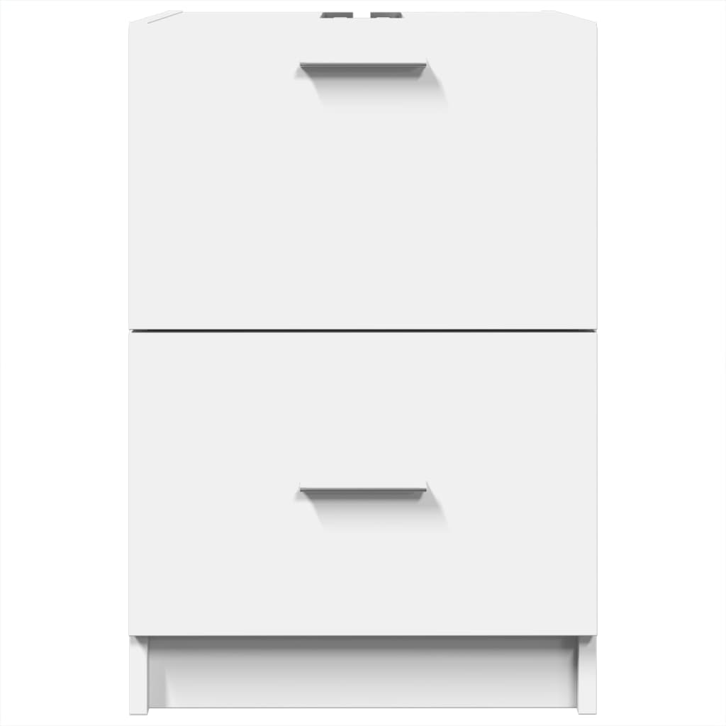 vidaXL Ντουλάπι Νιπτήρα Λευκό 40x37x59 εκ. Επεξεργασμένο Ξύλο