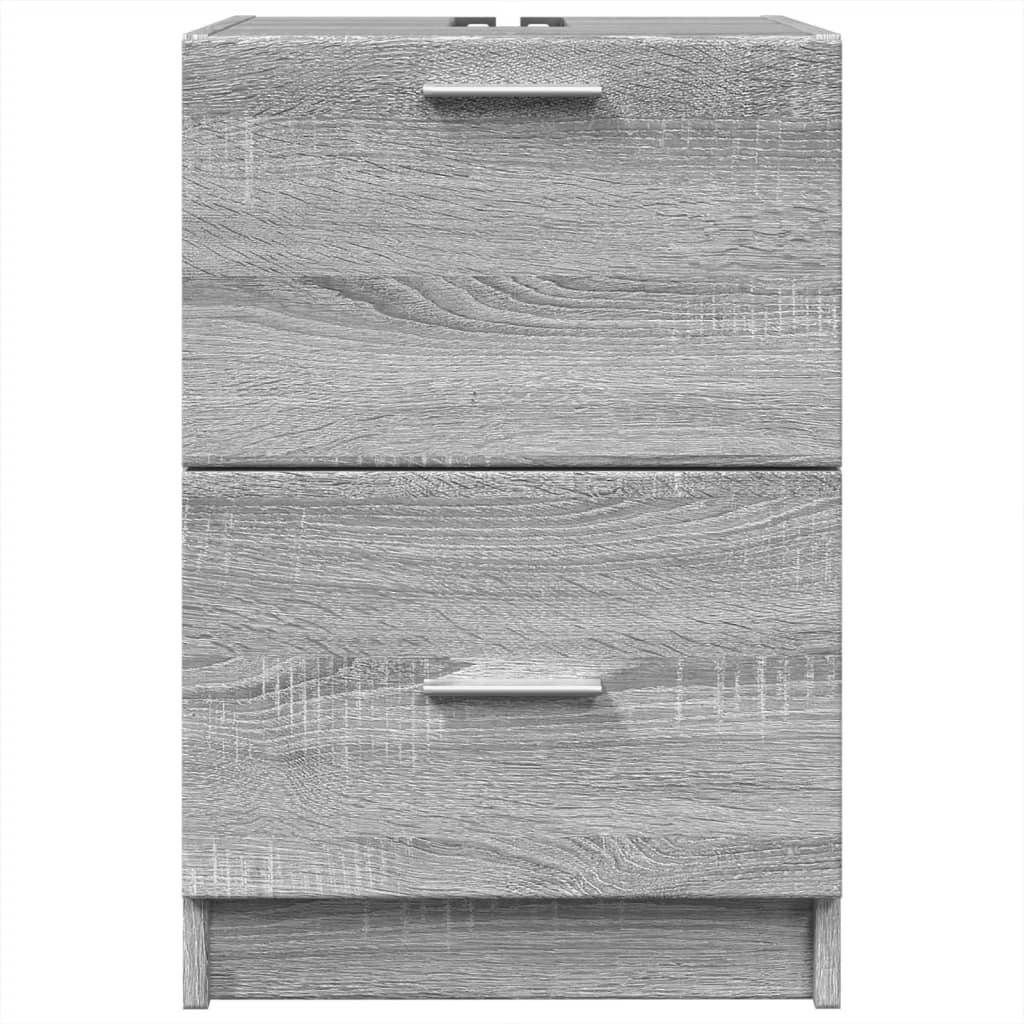 vidaXL Ντουλάπι Νιπτήρα Γκρι Sonoma 40x37x59 εκ. Επεξεργασμένο Ξύλο