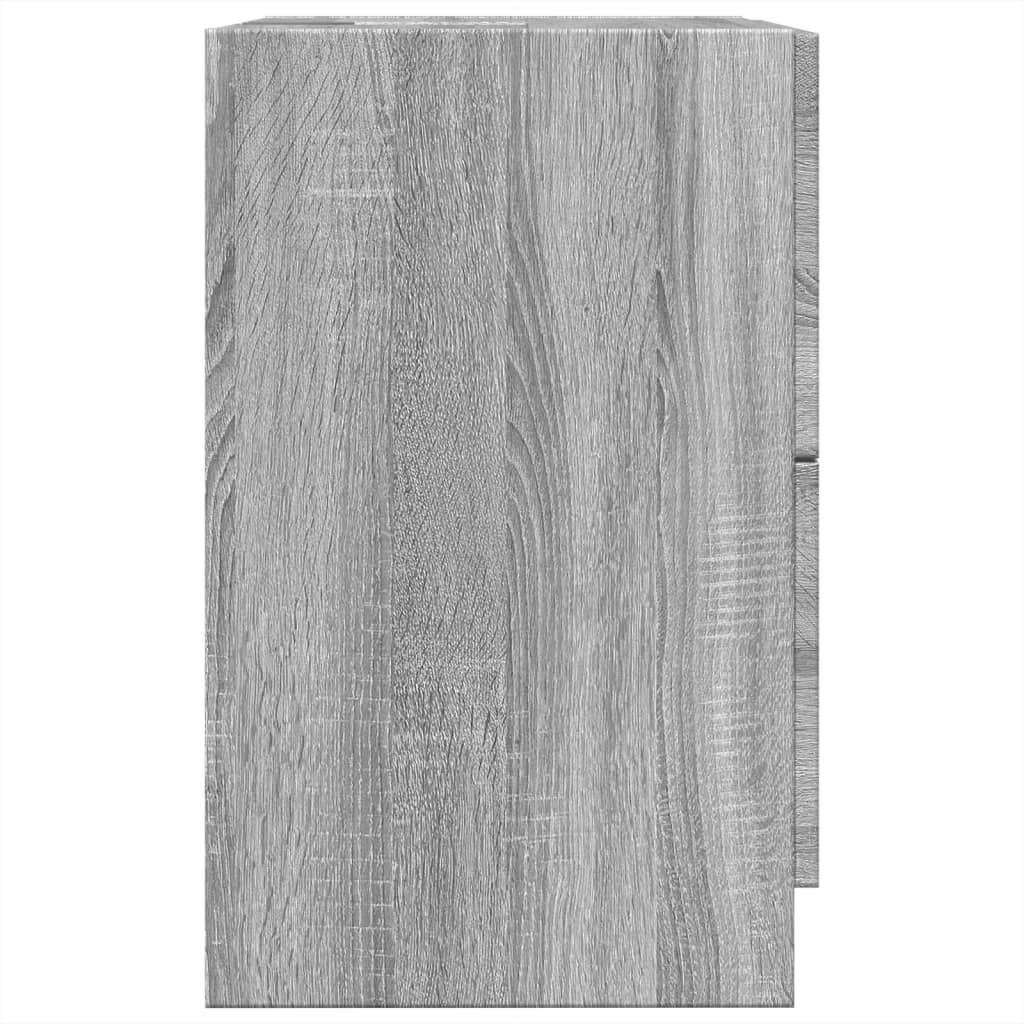 vidaXL Ντουλάπι Νιπτήρα Γκρι Sonoma 40x37x59 εκ. Επεξεργασμένο Ξύλο