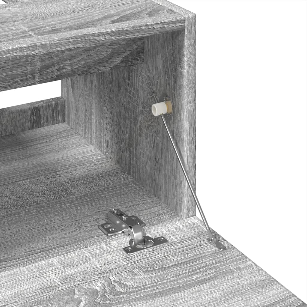 vidaXL Ντουλάπι Νιπτήρα Γκρι Sonoma 40x37x59 εκ. Επεξεργασμένο Ξύλο