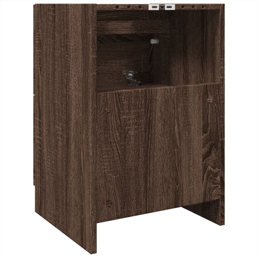 vidaXL Ντουλάπι Νιπτήρα Καφέ Δρυς 40x37x59 εκ. Επεξεργασμένο Ξύλο