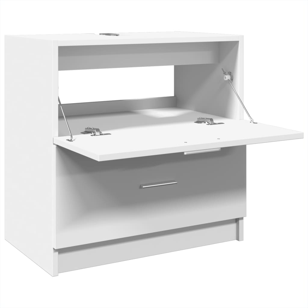 vidaXL Ντουλάπι Νιπτήρα Λευκό 59x37x59 εκ. Επεξεργασμένο Ξύλο
