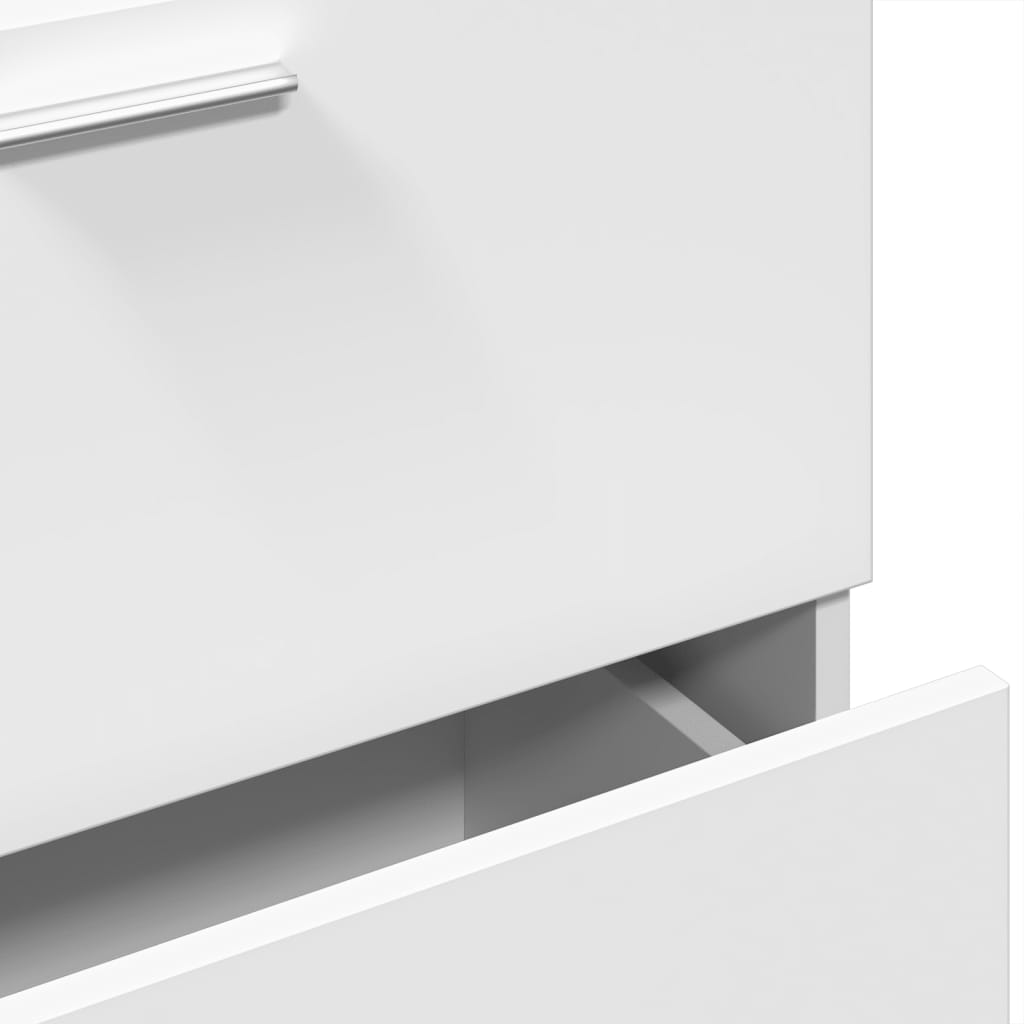 vidaXL Ντουλάπι Νιπτήρα Λευκό 59x37x59 εκ. Επεξεργασμένο Ξύλο