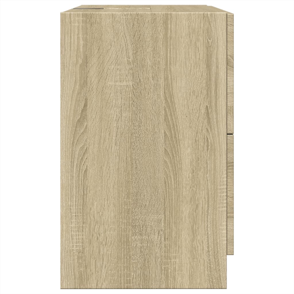 vidaXL Ντουλάπι Νιπτήρα Sonoma Δρυς 59x37x59 εκ. Επεξεργασμένο Ξύλο