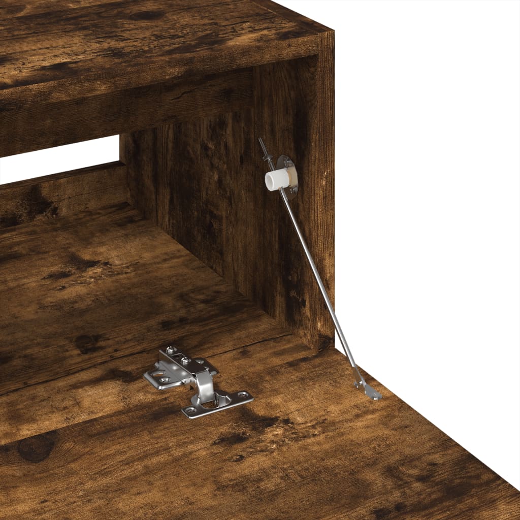 vidaXL Ντουλάπι Νιπτήρα Καπνιστή Δρυς 59x37x59 εκ. Επεξεργασμένο Ξύλο