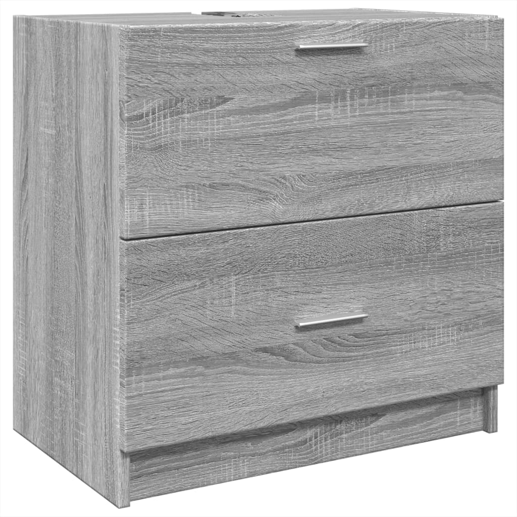 vidaXL Ντουλάπι Νιπτήρα Grey Sonoma 59x37x59 εκ. Επεξεργασμένο Ξύλο