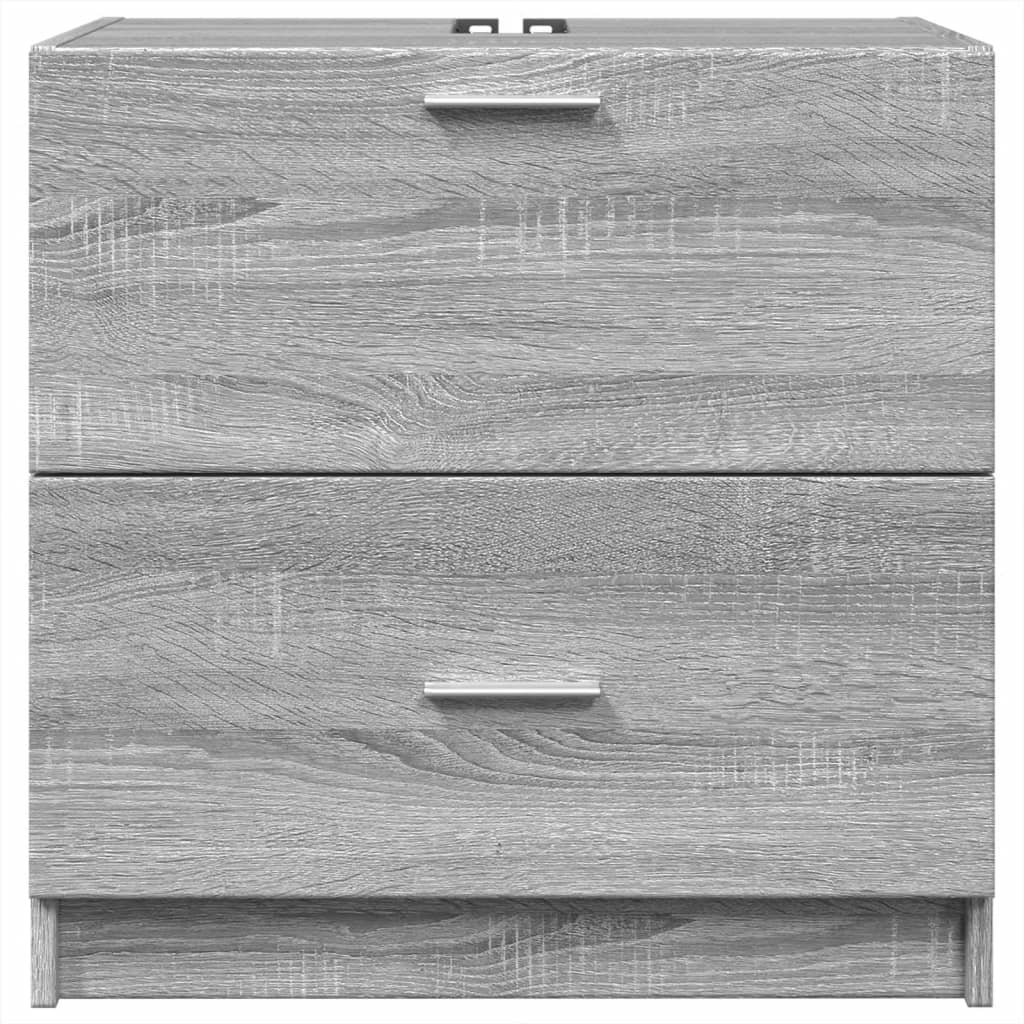 vidaXL Ντουλάπι Νιπτήρα Grey Sonoma 59x37x59 εκ. Επεξεργασμένο Ξύλο