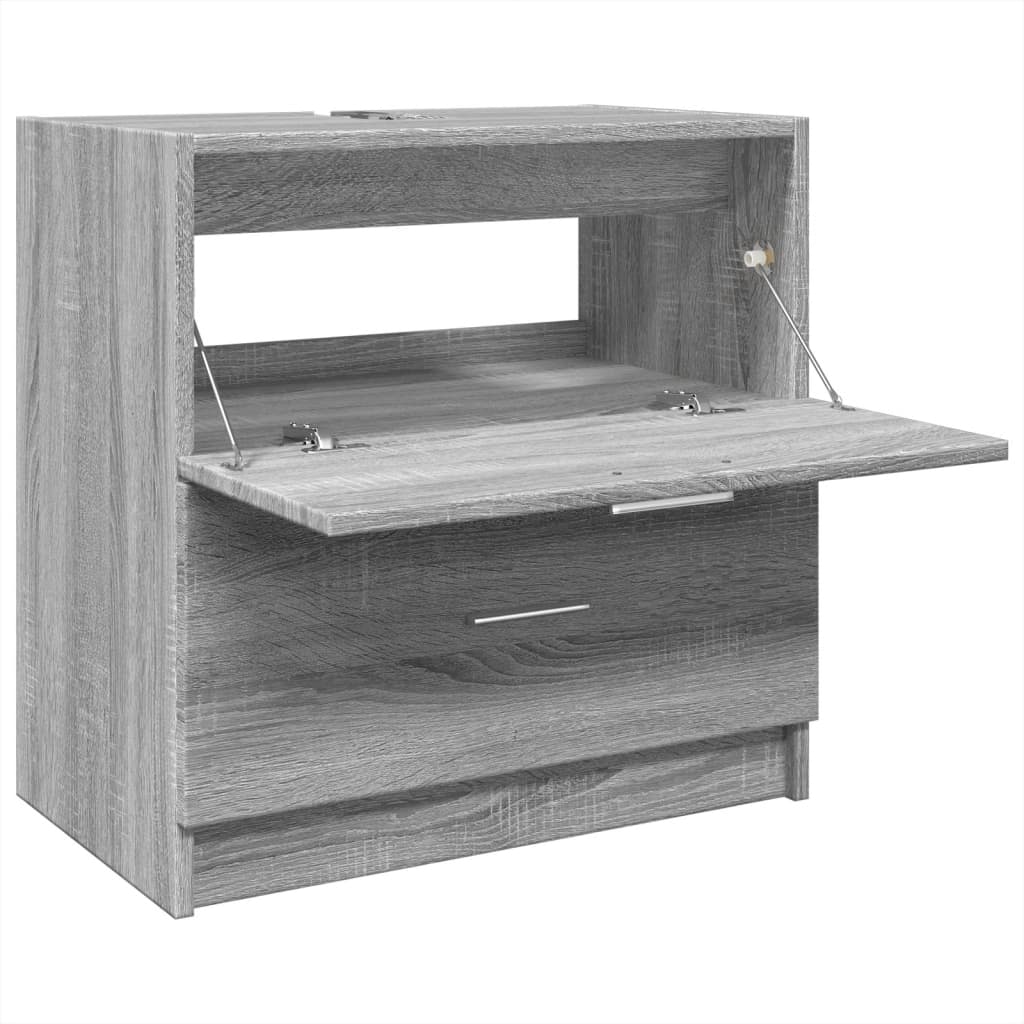 vidaXL Ντουλάπι Νιπτήρα Grey Sonoma 59x37x59 εκ. Επεξεργασμένο Ξύλο