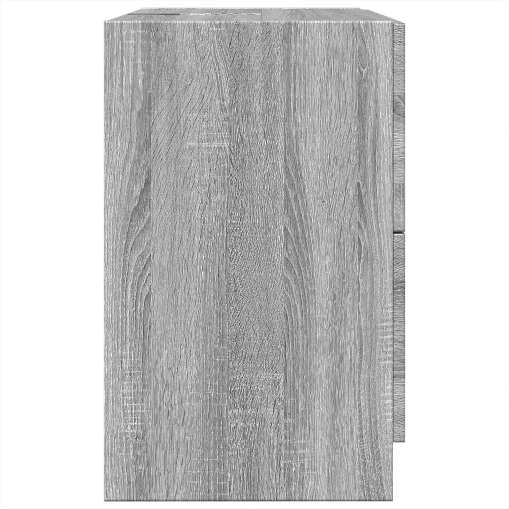 vidaXL Ντουλάπι Νιπτήρα Grey Sonoma 59x37x59 εκ. Επεξεργασμένο Ξύλο