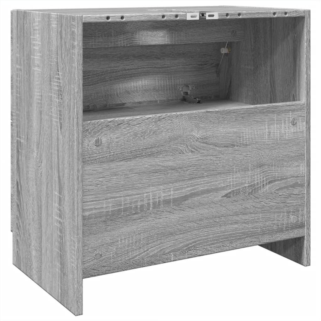 vidaXL Ντουλάπι Νιπτήρα Grey Sonoma 59x37x59 εκ. Επεξεργασμένο Ξύλο