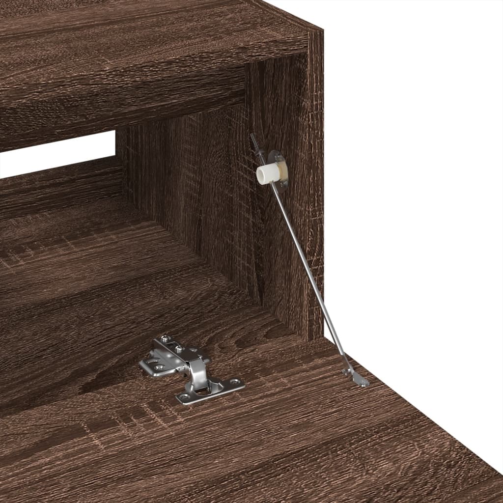 vidaXL Ντουλάπι Νιπτήρα Καφέ Δρυς 59x37x59 εκ. Επεξεργασμένο Ξύλο