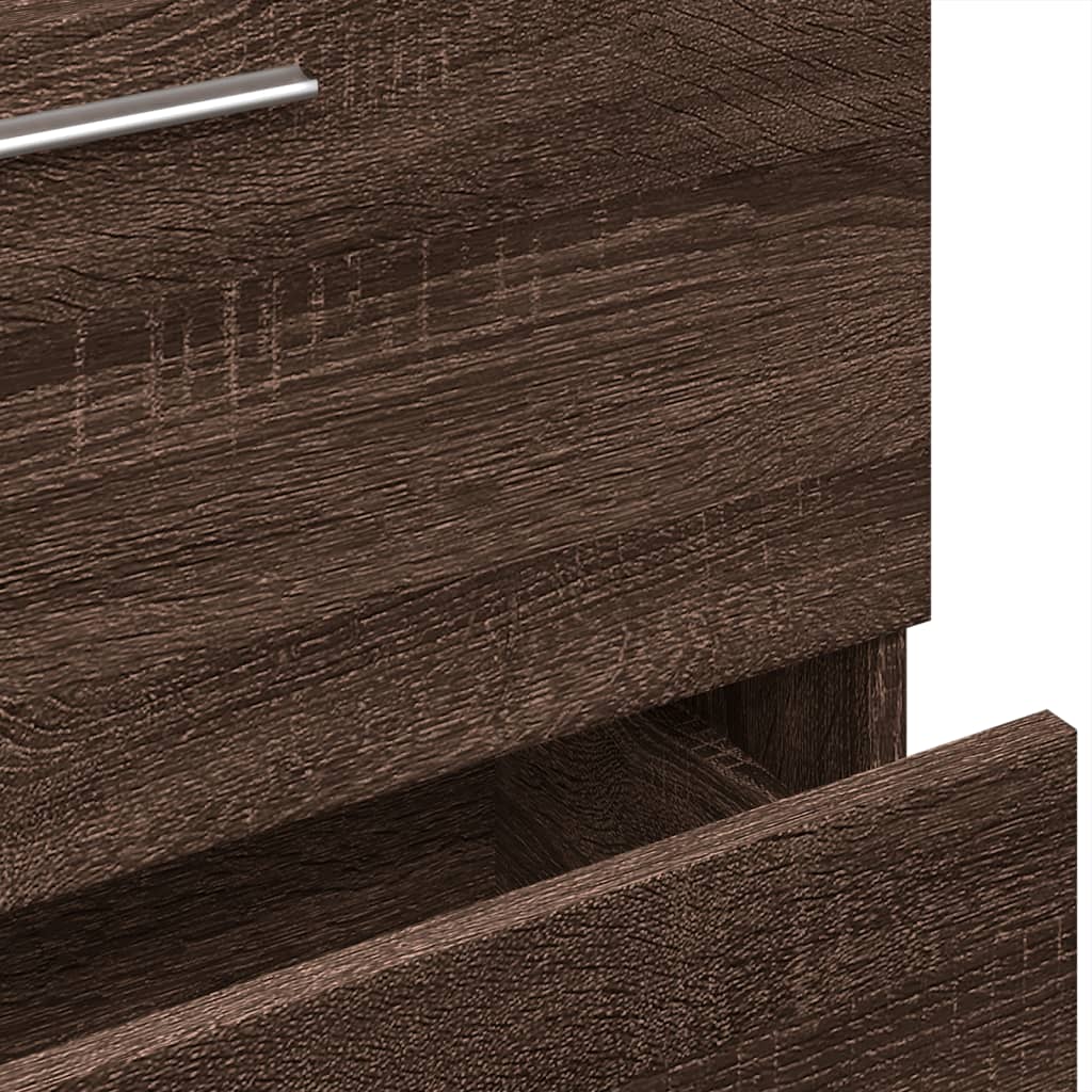 vidaXL Ντουλάπι Νιπτήρα Καφέ Δρυς 59x37x59 εκ. Επεξεργασμένο Ξύλο
