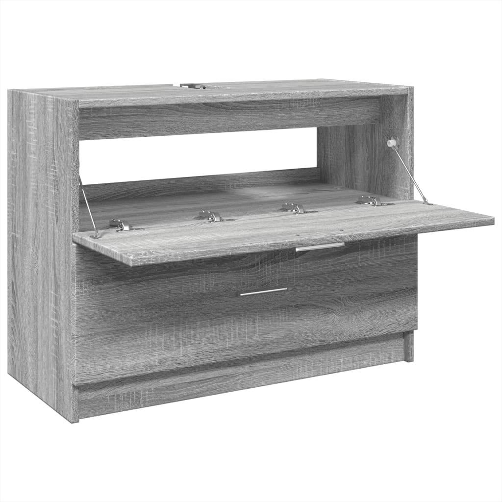 vidaXL Ντουλάπι Νιπτήρα Grey Sonoma 78x37x59 εκ. Επεξεργασμένο Ξύλο