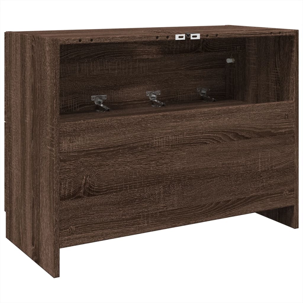 vidaXL Ντουλάπι Νιπτήρα Καφέ Δρυς 78x37x59 εκ. Επεξεργασμένο Ξύλο