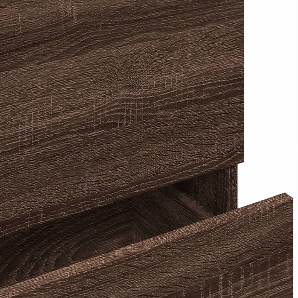 vidaXL Ντουλάπι Νιπτήρα Καφέ Δρυς 78x37x59 εκ. Επεξεργασμένο Ξύλο
