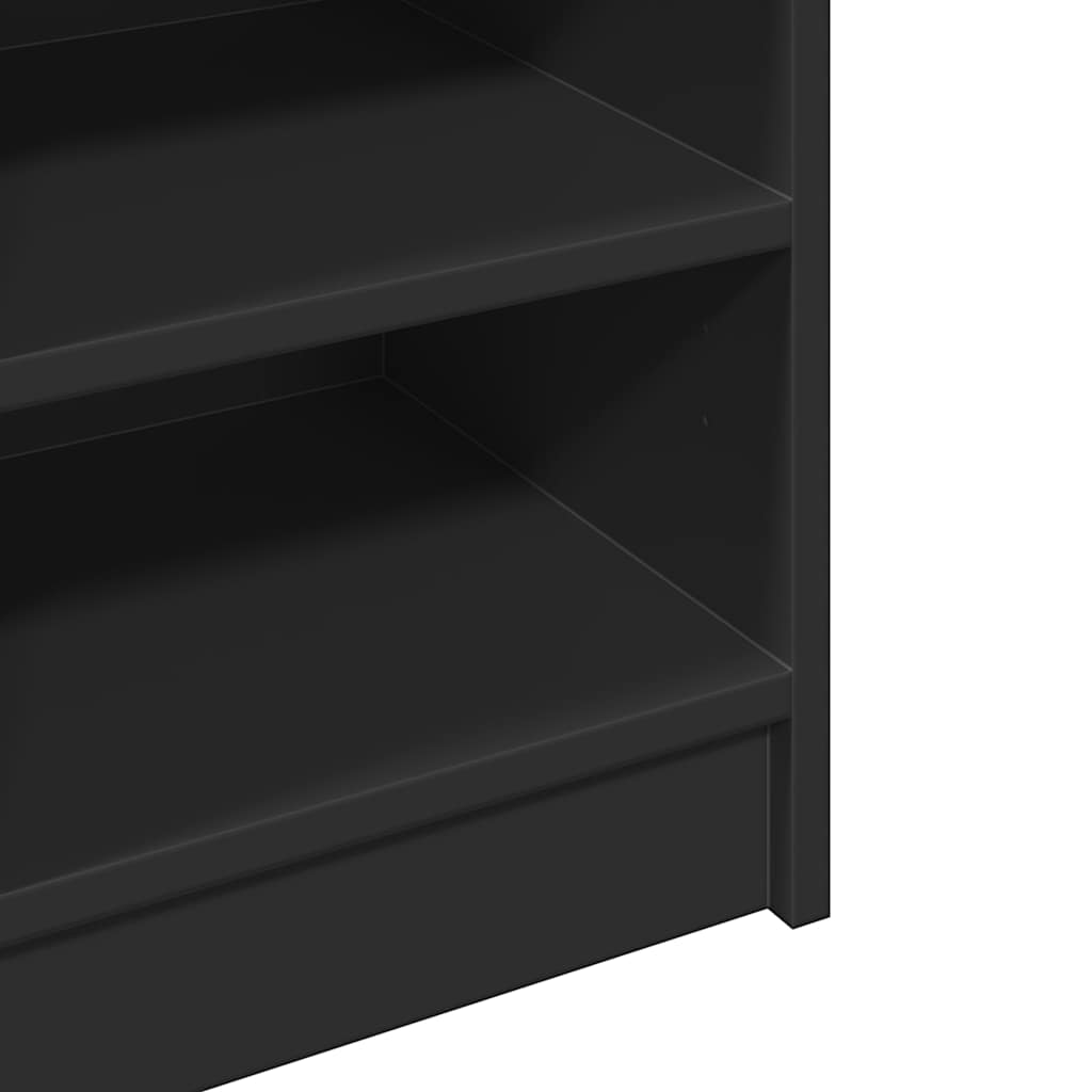 vidaXL Ντουλάπι Νιπτήρα Μαύρο 90x29x55 εκ. από Επεξεργασμένο Ξύλο