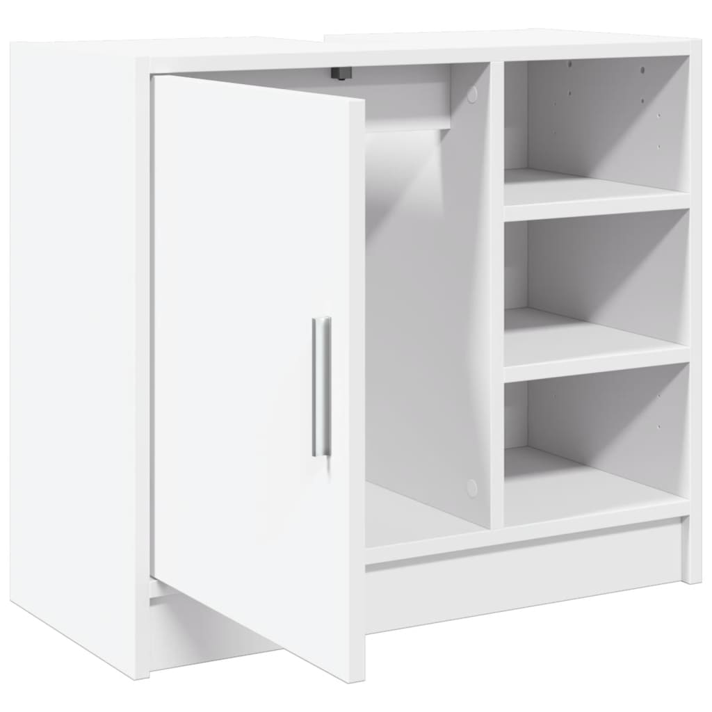 vidaXL Ντουλάπι Νιπτήρα Λευκό 63x29x55 εκ. Επεξ. Ξύλο