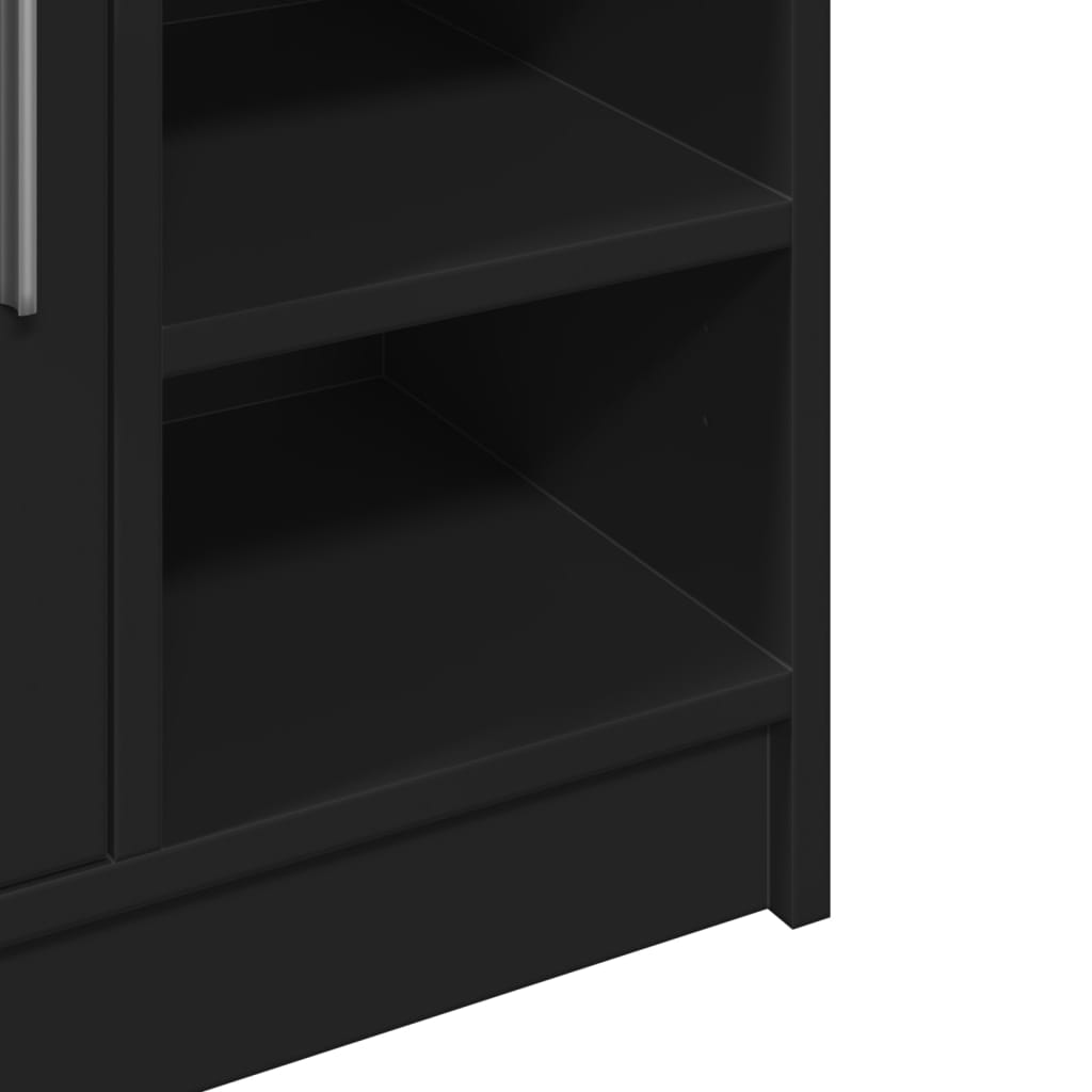 vidaXL Ντουλάπι Νιπτήρα Μαύρο 63x29x55 εκ. Επεξεργασμένο Ξύλο