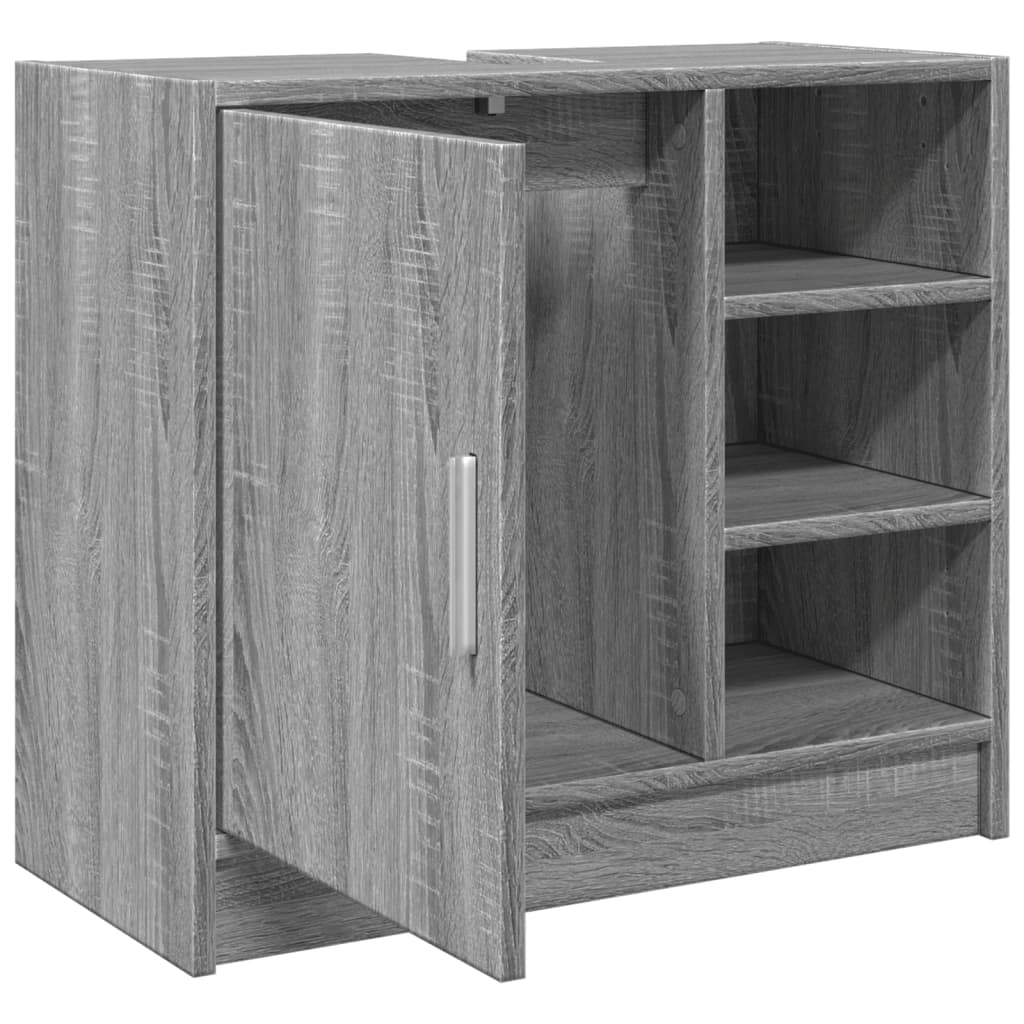 vidaXL Ντουλάπι Νιπτήρα Grey Sonoma 63x29x55 εκ. Επεξεργασμένο Ξύλο