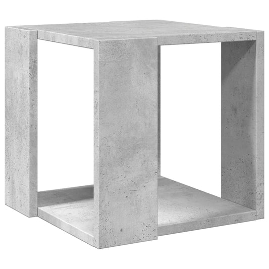 vidaXL Τραπεζάκι Σαλονιού Γκρι Σκυροδ. 32x32x30 εκ. Επεξεργασμένο Ξύλο