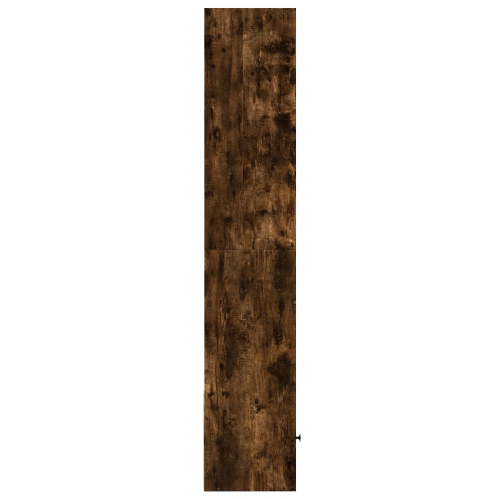 vidaXL Βιβλιοθήκη Καπνιστή Δρυς 40x36x189 εκ. από Επεξεργασμένο Ξύλο