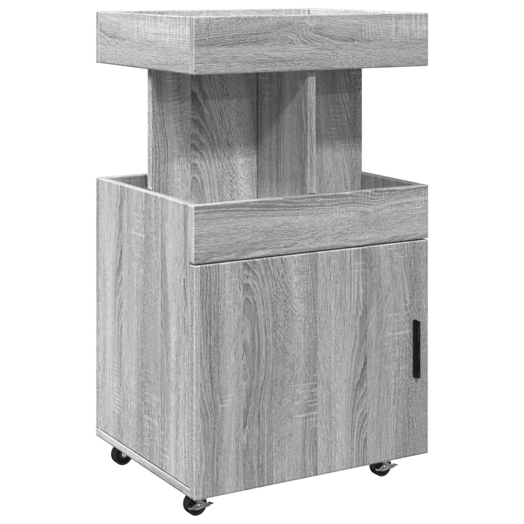 vidaXL Τρόλεϊ Μπαρ Γκρι Sonoma 50x41x89 εκ. Επεξ. Ξύλο