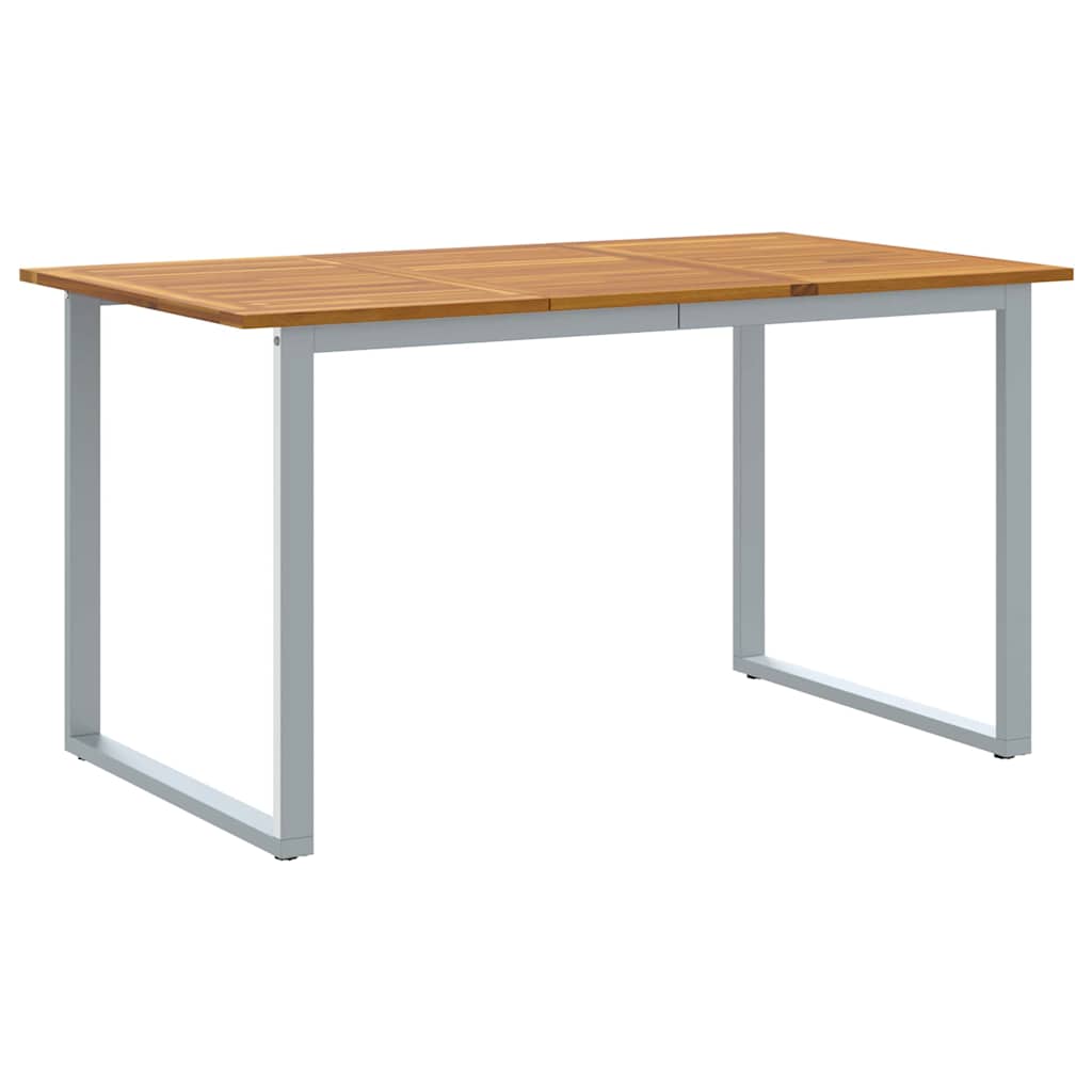 vidaXL Σετ Εξωτερικής Διατροφής 7 Τεμαχίων Γκρι Χάλυβας και Μαζί Ξύλου Ακακίας