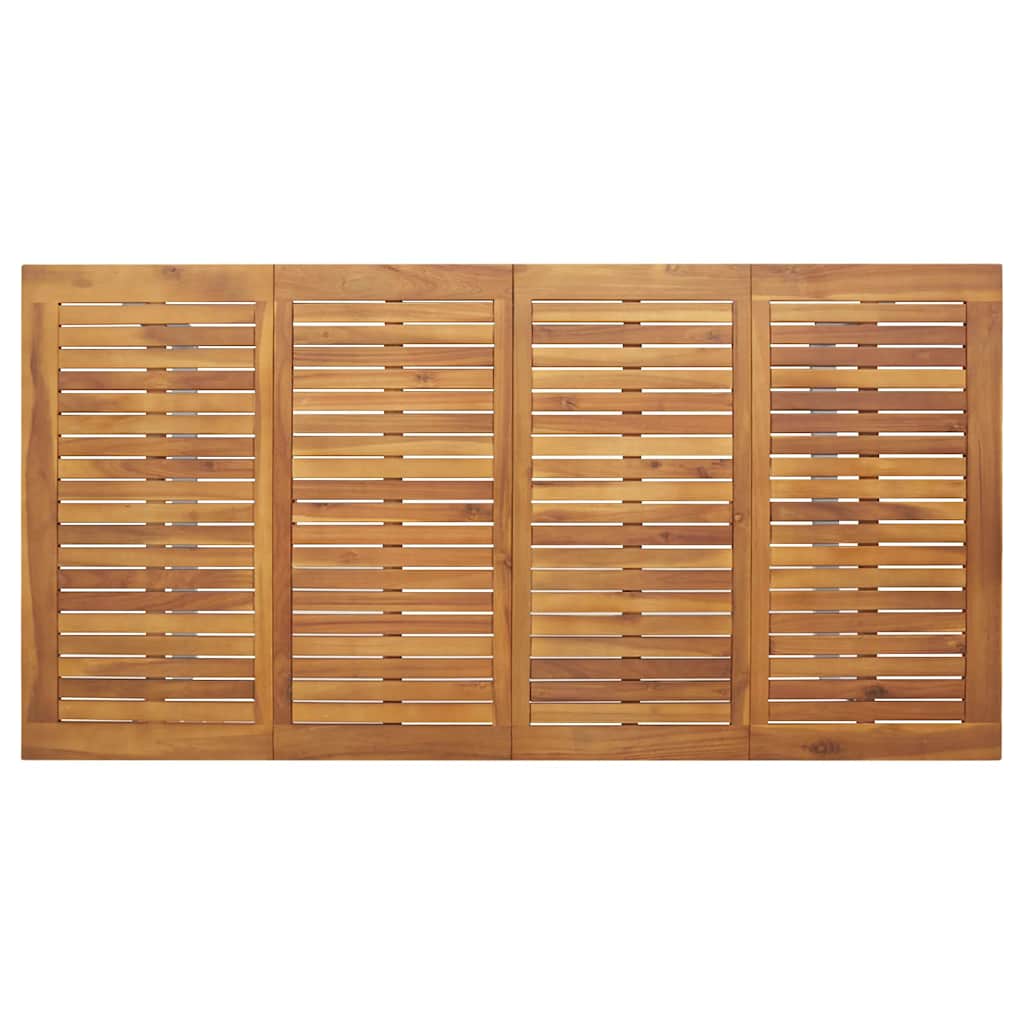 vidaXL Σετ Εξωτερικής Τραπεζαρίας 7 Τεμαχίων Γκρι Χάλυβας και Στερεό Ξύλο Ακακίας