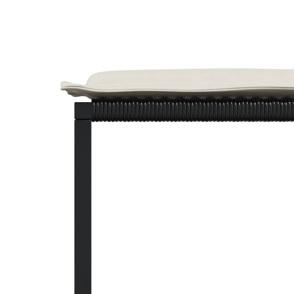 vidaXL Σετ Τραπεζαρίας Κήπου 9 τεμ Μαύρο από Συνθ. Ρατάν με Μαξιλάρια