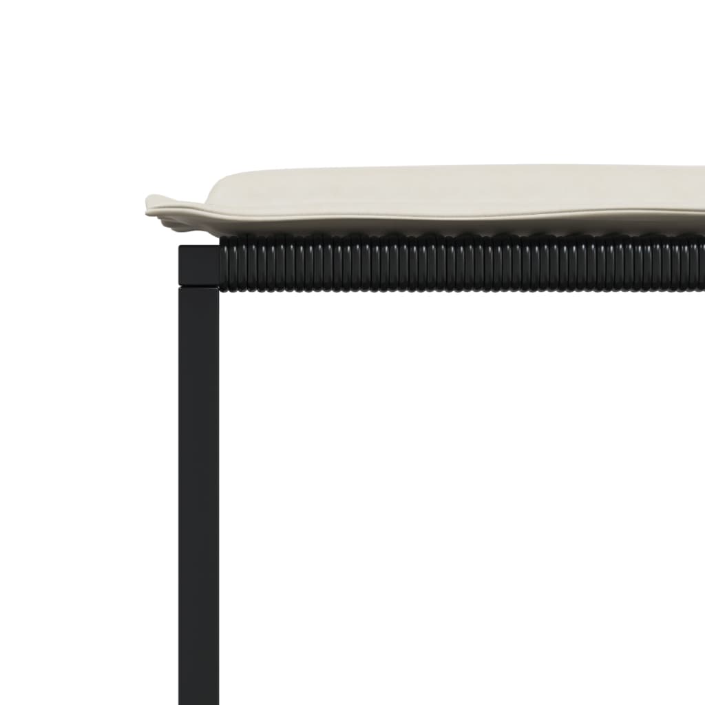 vidaXL Σετ Τραπεζαρίας Κήπου 13τεμ. Μαύρο από Συνθ. Ρατάν με Μαξιλάρια