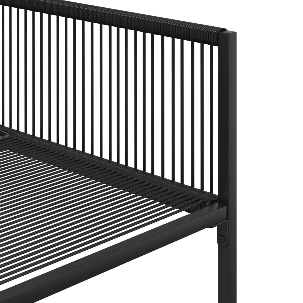 vidaXL Σετ Τραπεζαρίας Κήπου 11 Τεμαχίων Μαύρο Συνθετικό Ρατάν