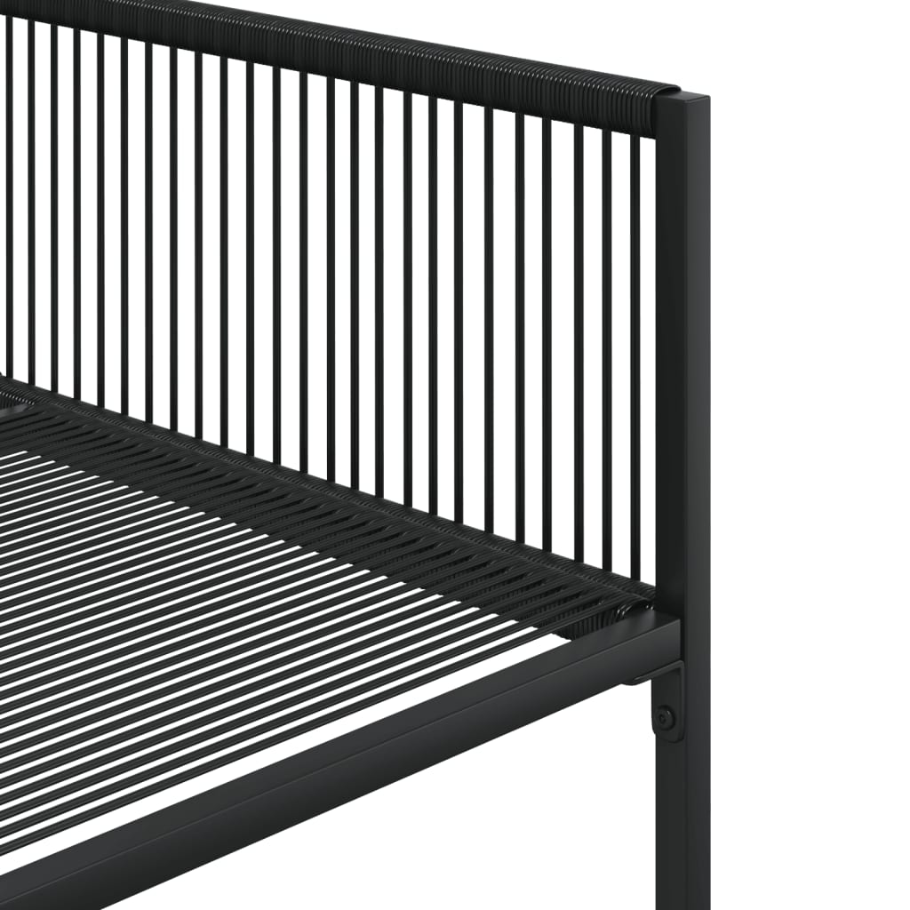 vidaXL Σετ Τραπεζαρίας Κήπου 11 Τεμαχίων Μαύρο Συνθετικό Ρατάν