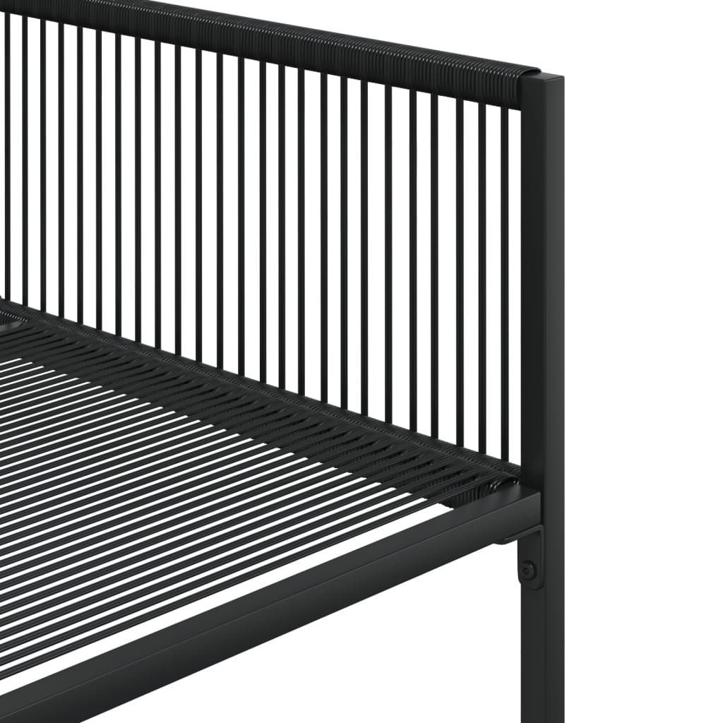 vidaXL Σετ Τραπεζαρίας Κήπου 13 Τεμαχίων Μαύρο Συνθετικό Ρατάν