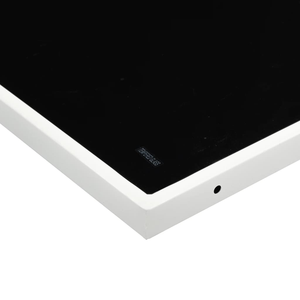 vidaXL Σετ Τραπεζαρίας Κήπου 9 τεμ. Λευκός από Textilene με Μαξιλάρια