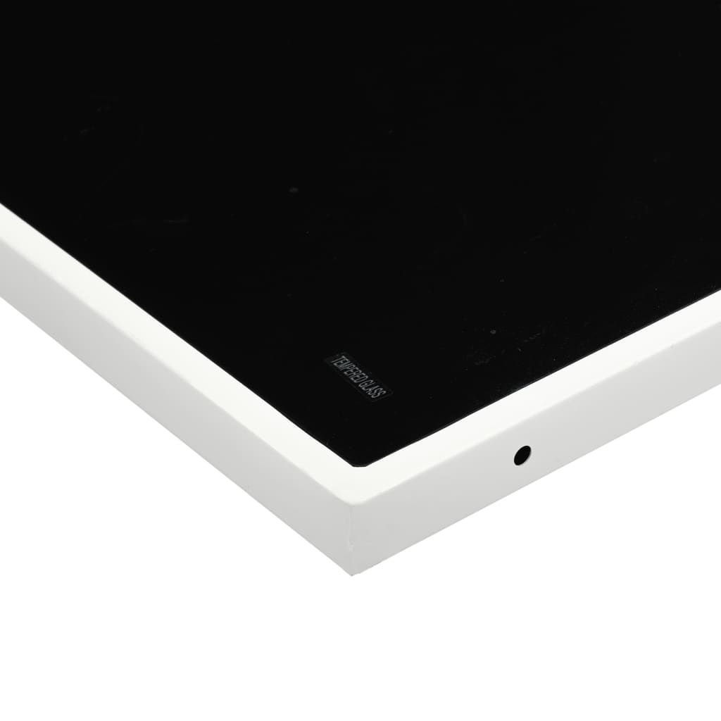 vidaXL Σετ Τραπεζαρίας Κήπου 5 τεμ. Λευκός από Textilene με Μαξιλάρια