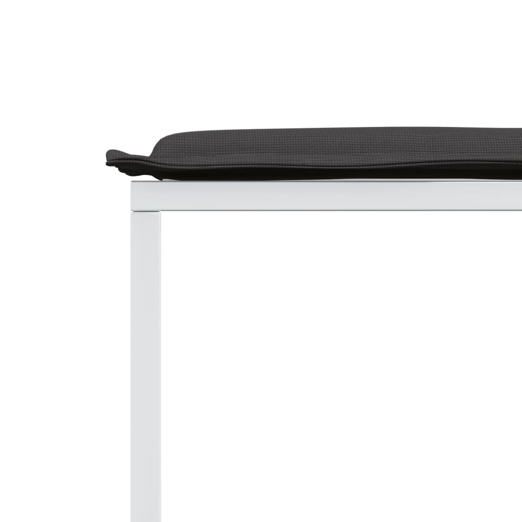 vidaXL Σετ Τραπεζαρίας Κήπου 13 τεμ. Λευκός από Textilene με Μαξιλάρια