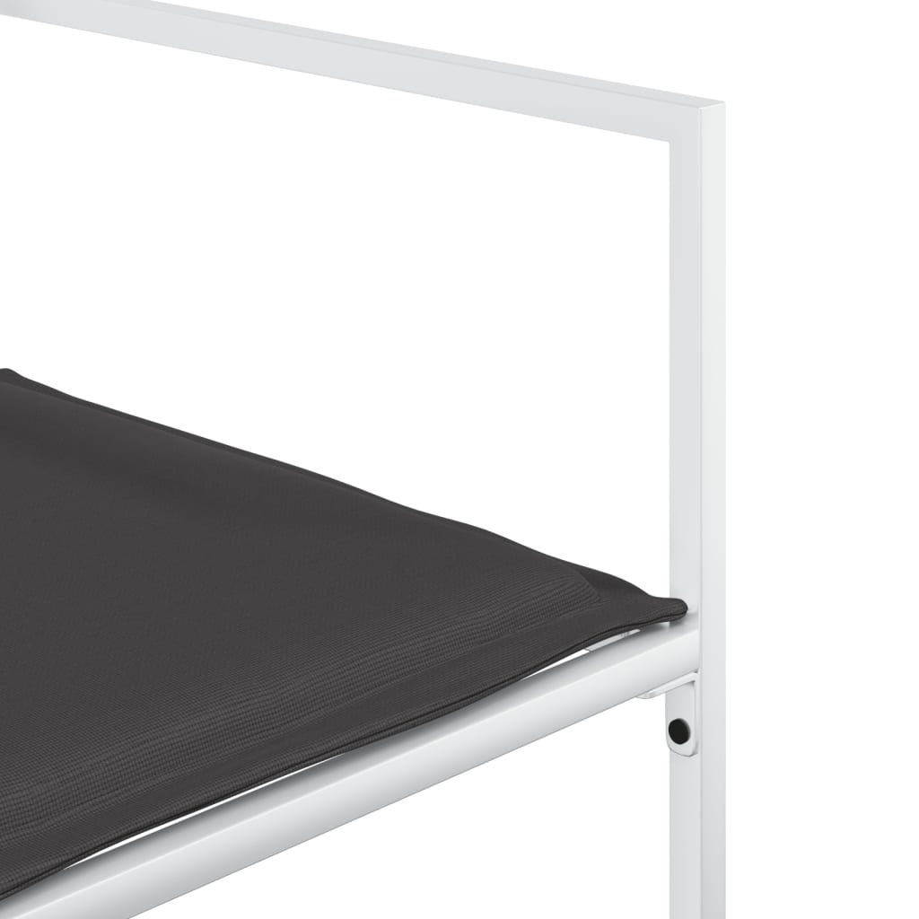 vidaXL Σετ Τραπεζαρίας Κήπου 17 τεμ. Λευκός από Textilene με Μαξιλάρια