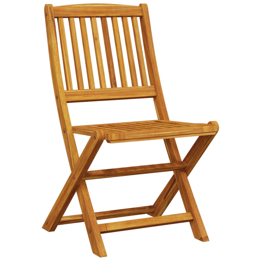 vidaXL Τραπεζαρία Bistro Πτυσσόμενη Σετ 3 τεμ. από Μασίφ Ξύλο Ακακίας