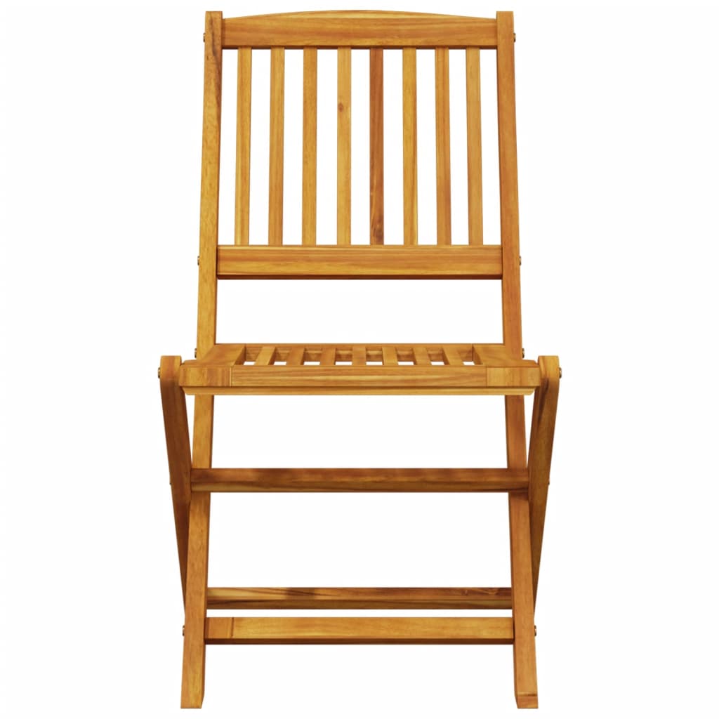 vidaXL Τραπεζαρία Bistro Πτυσσόμενη Σετ 3 τεμ. από Μασίφ Ξύλο Ακακίας