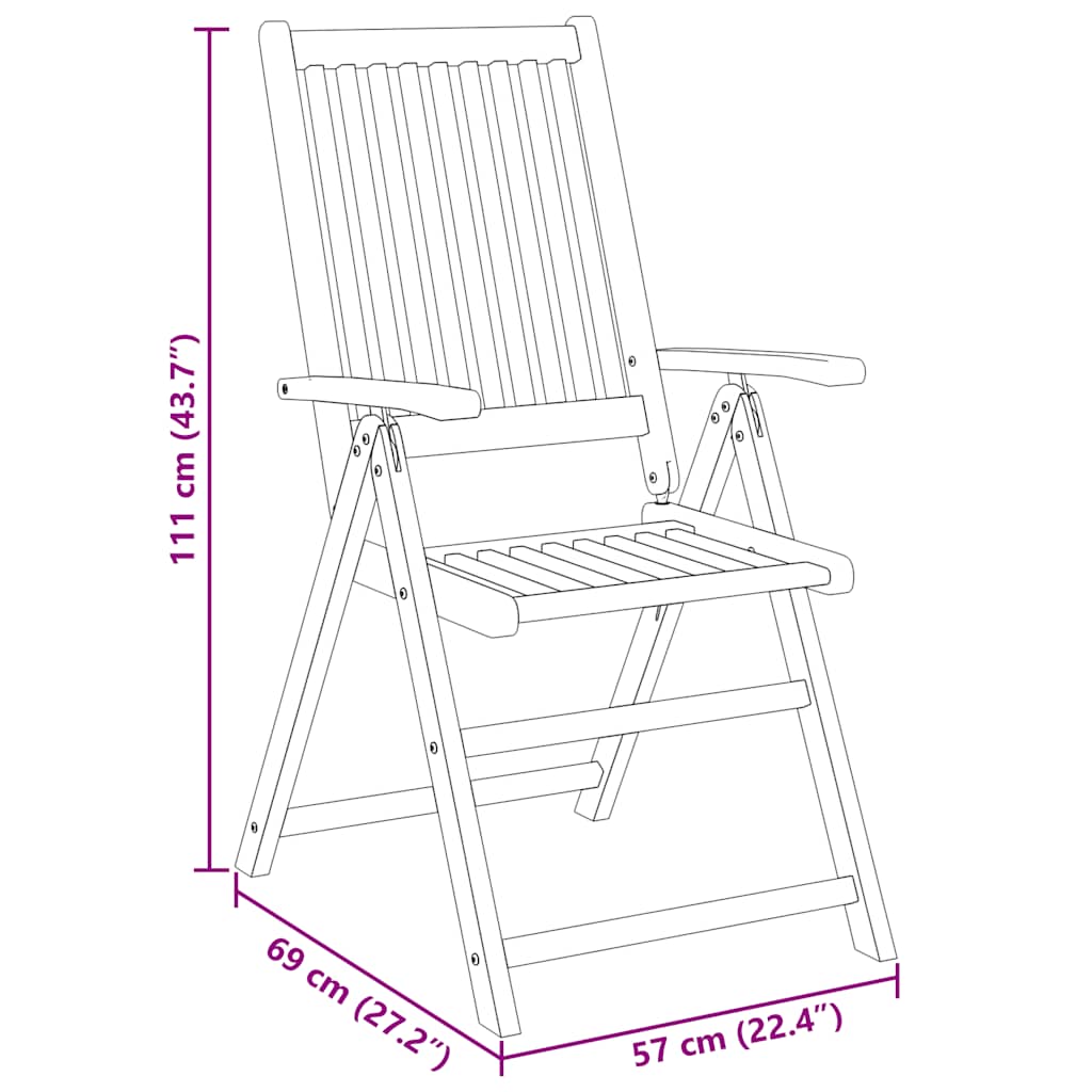 vidaXL Σετ Τραπεζαρίας Κήπου 9 Τεμαχίων 180x90x75 εκ. από Μασίφ Ξύλο Ακακίας