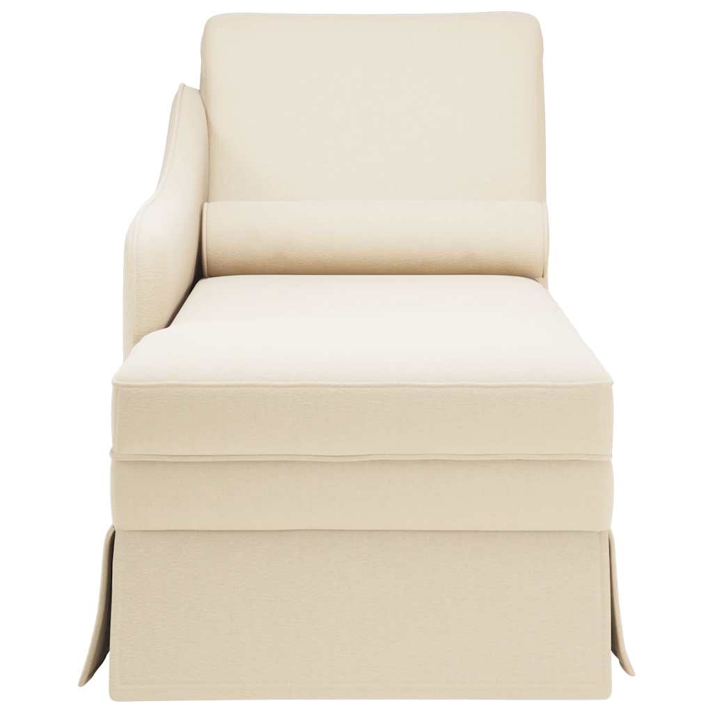 vidaXL Σαλόνι πολυθρόνας με μαξιλάρι και δεξί υποβραχιόνιο λινό