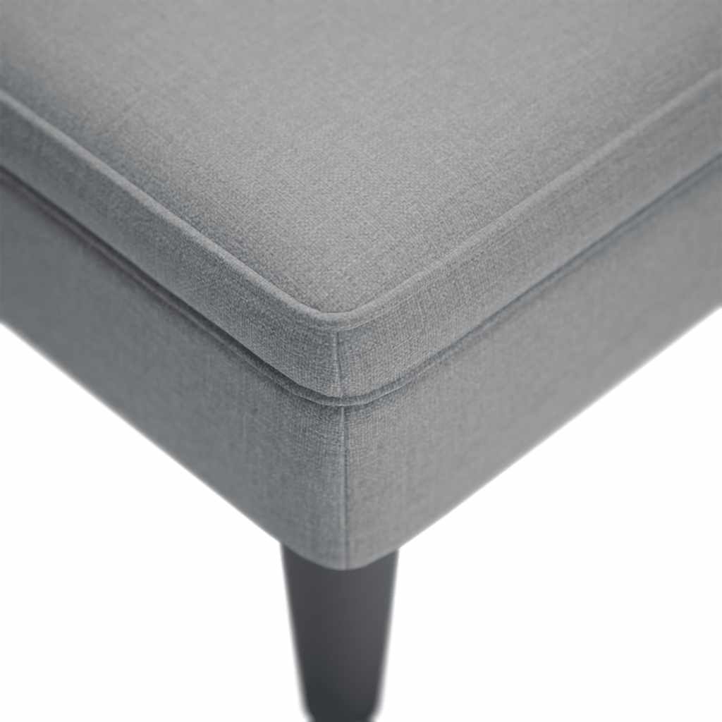 vidaXL Ανάκλιντρο Ανοιχτό Γκρι Υφασμάτινο με Μαξιλάρι και Μπράτσο